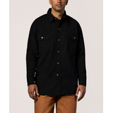 Dakota WorkPro Series Men's Fleece Lined Micro-Sanded Washed Duck Outdoor Work Shirt Front_Flat