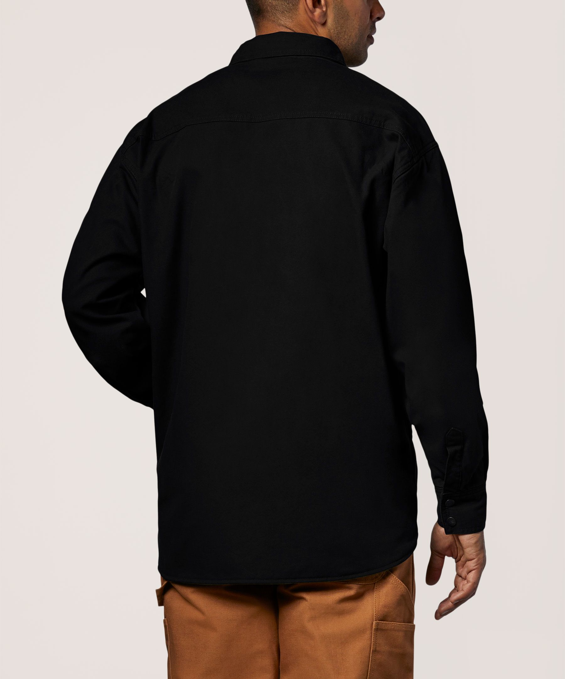 Chemise de travail Dakota WorkPro Series pour hommes, doublée en polaire, en canard lavé micro-sandé, pour l'extérieur