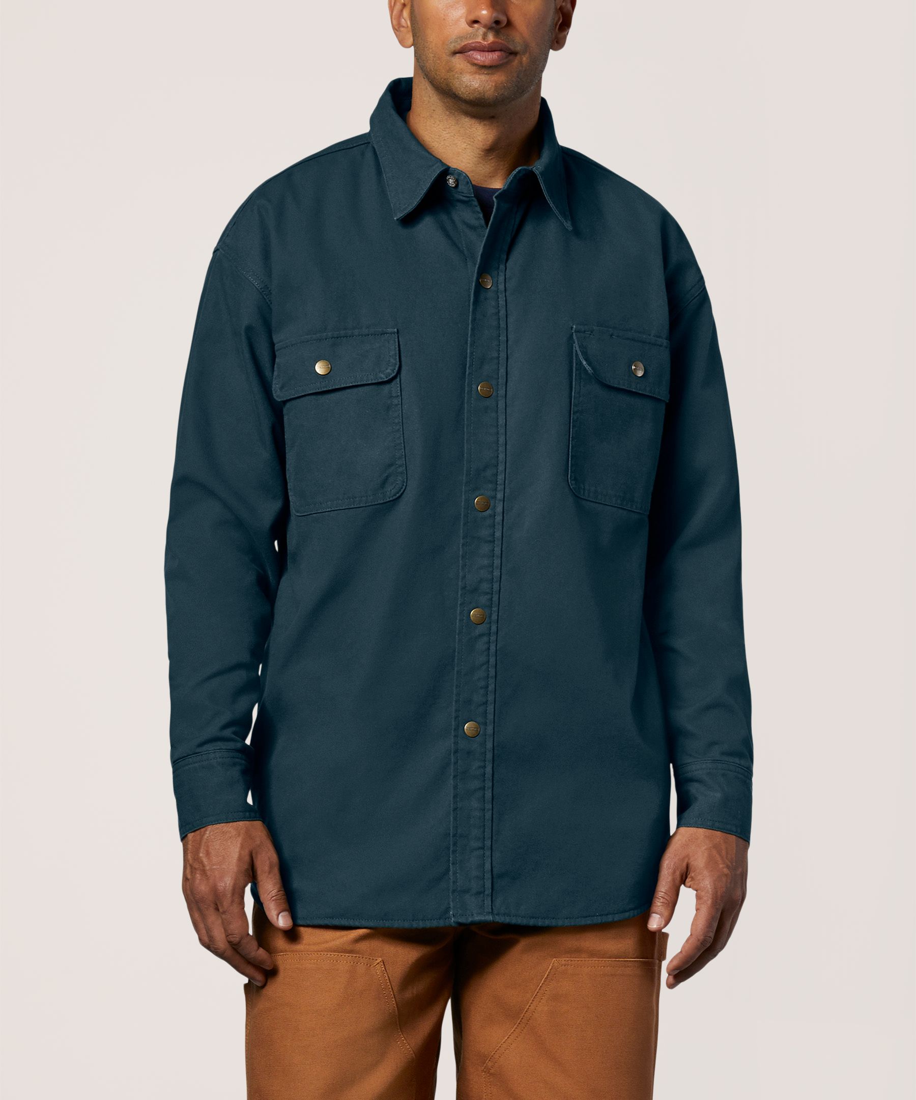 DAKOTA ダックシャツジャケット Dakota WorkPro Series Men's Fleece Lined Micro-Sanded Washed