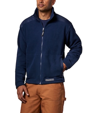 Veste de luxe en molleton solaire avec glissière pleine longueur pour hommes