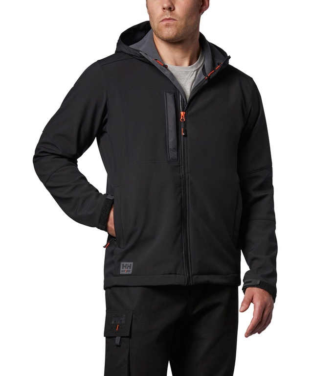 Veste à extérieur souple Helly Hansen Workwear résistante à l'eau et à capuche, pour hommes, Kensington