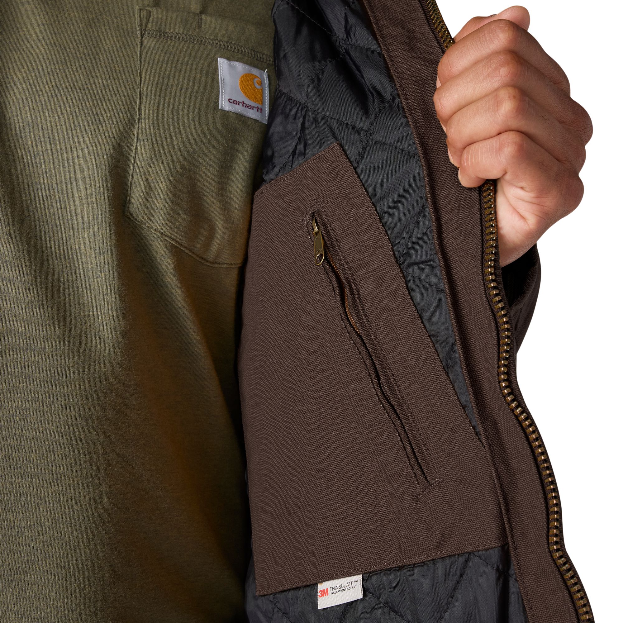 Carhartt Men's Loose Fit Washed Duck Insulated Active Jacket