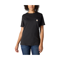 Carhartt Women's Heavyweight Pocket Crewneck Work T-Shirt Front_Flat