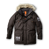 Veste parka d’hiver isolée performante de Helly Hansen Workwear Bifrost étanche à l'eau pour hommes Front_Flat
