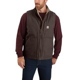 Carhartt Men's Gravel Washed Duck Sherpa-Lined Mockneck Vest