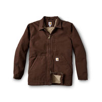 Carhartt Men's Sherpa Lined Coat -  Dark Brown Front_Flat