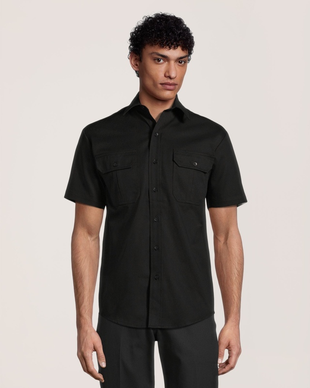 Dakota WorkPro Series Men's Button Front Stretch Poly Cotton Short Sleeve Work Shirt