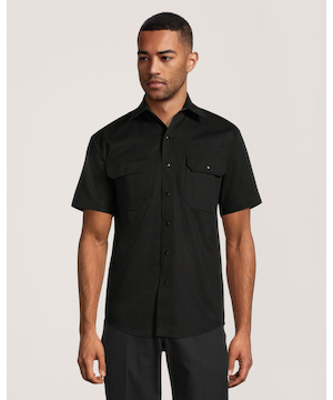 Dakota WorkPro Series Men's Snap Front Stretch Poly Cotton Short Sleeve Work Shirt