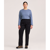 Dakota WorkPro Series Women's Stretch Poly/Cotton Cargo Work Pants Front_Flat