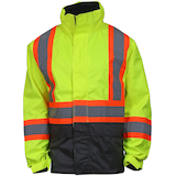 Veste protectrice Helly Hansen Workwear haute visibilité de catégorie 2 pour hommes, Alta Front_Flat