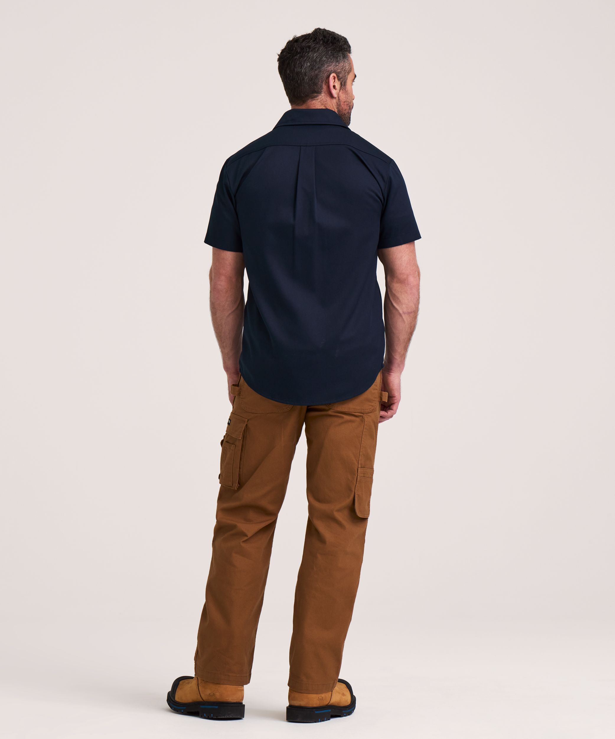 Dakota WorkPro Series Men's Snap Front Stretch Poly Cotton Short Sleeve Work Shirt