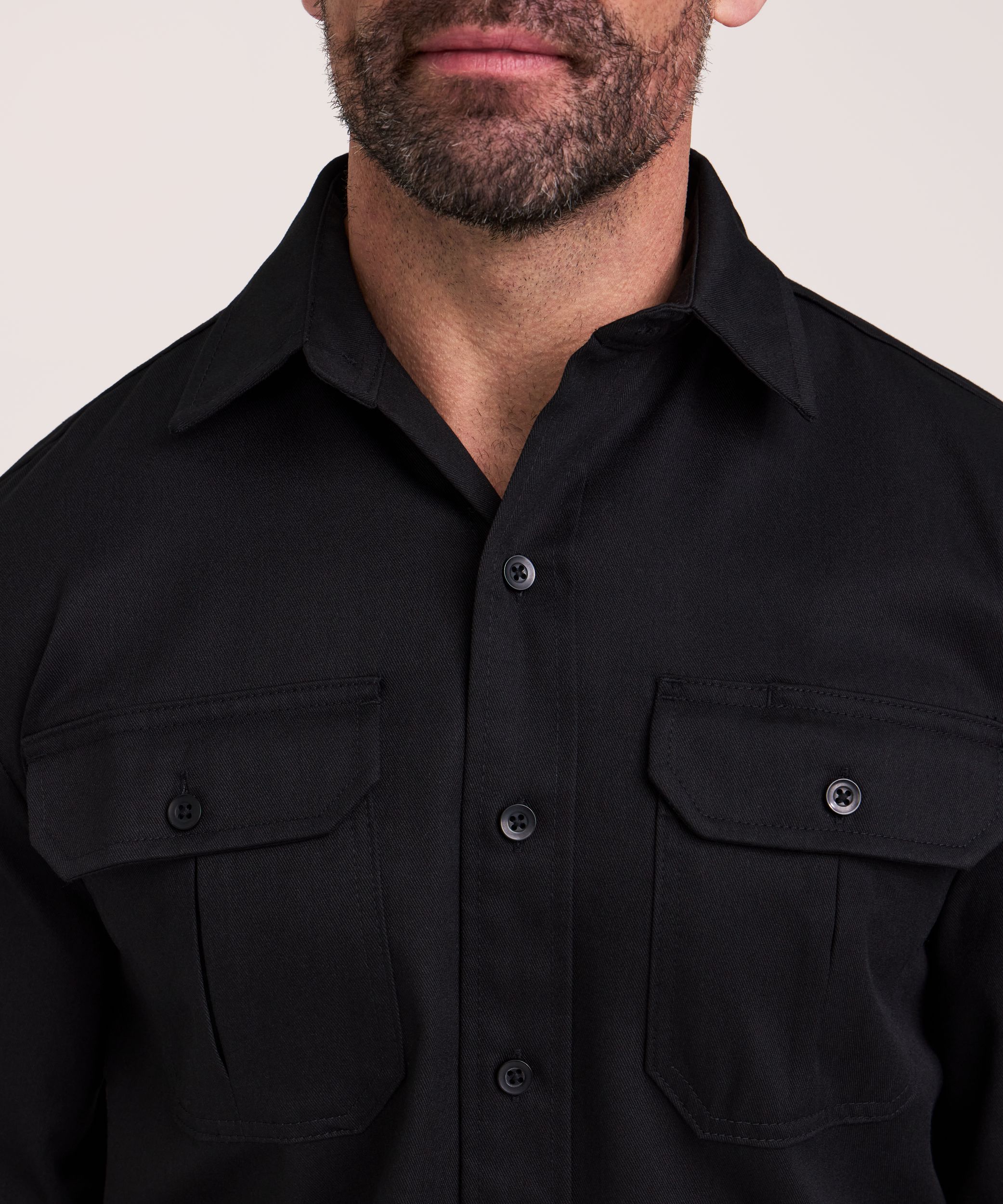 Dakota WorkPro Series Men's Button Front Stretch Poly Cotton Long Sleeve Work Shirt