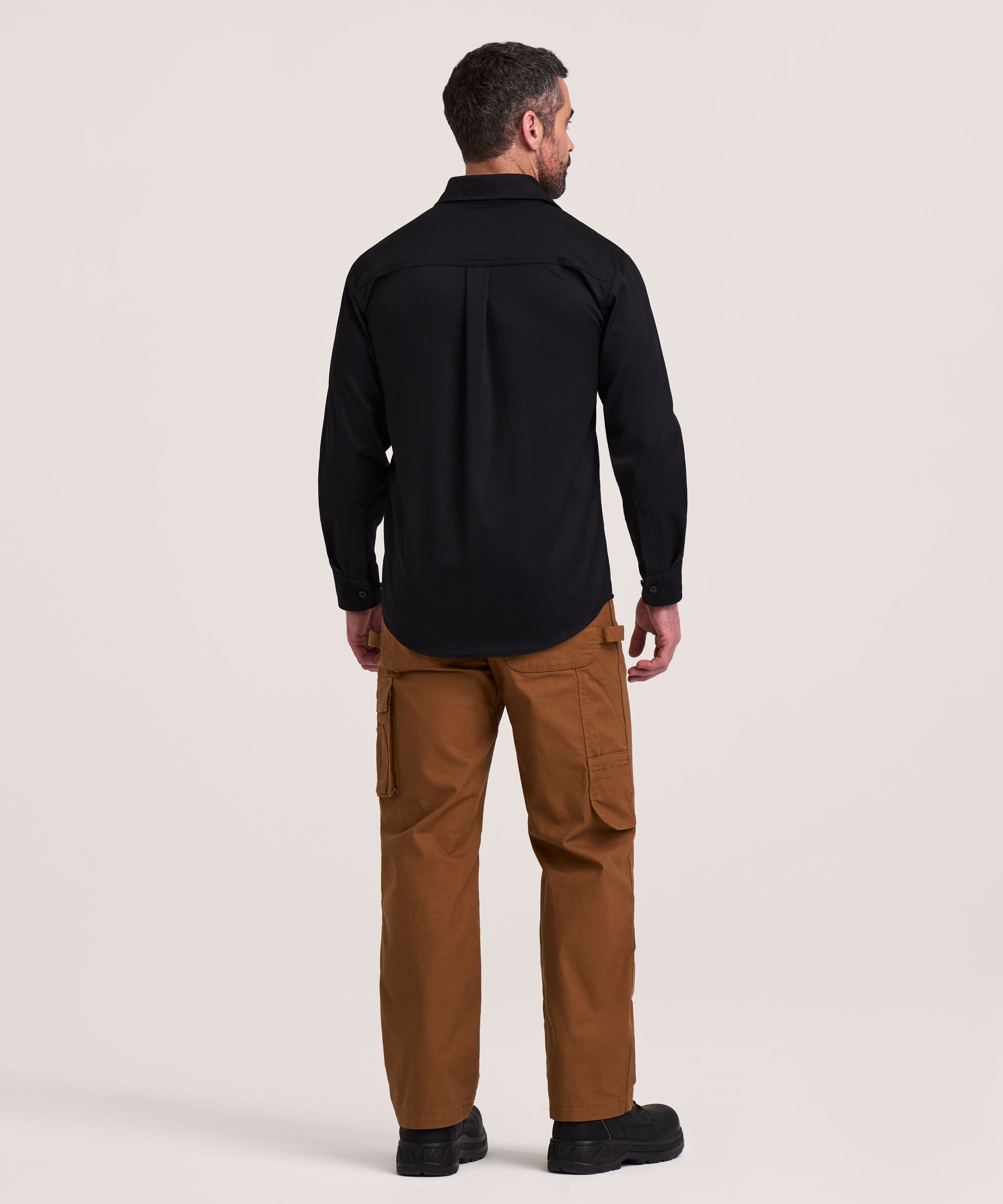 Dakota WorkPro Series Men's Button Front Stretch Poly Cotton Long Sleeve Work Shirt