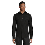Dakota WorkPro Series Men's Button Front Stretch Poly Cotton Long Sleeve Work Shirt Front_Flat