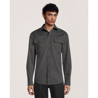 Chemise de travail Dakota Workpro Series à manches longues en poly-coton extensible et à devant boutonné, pour hommes
