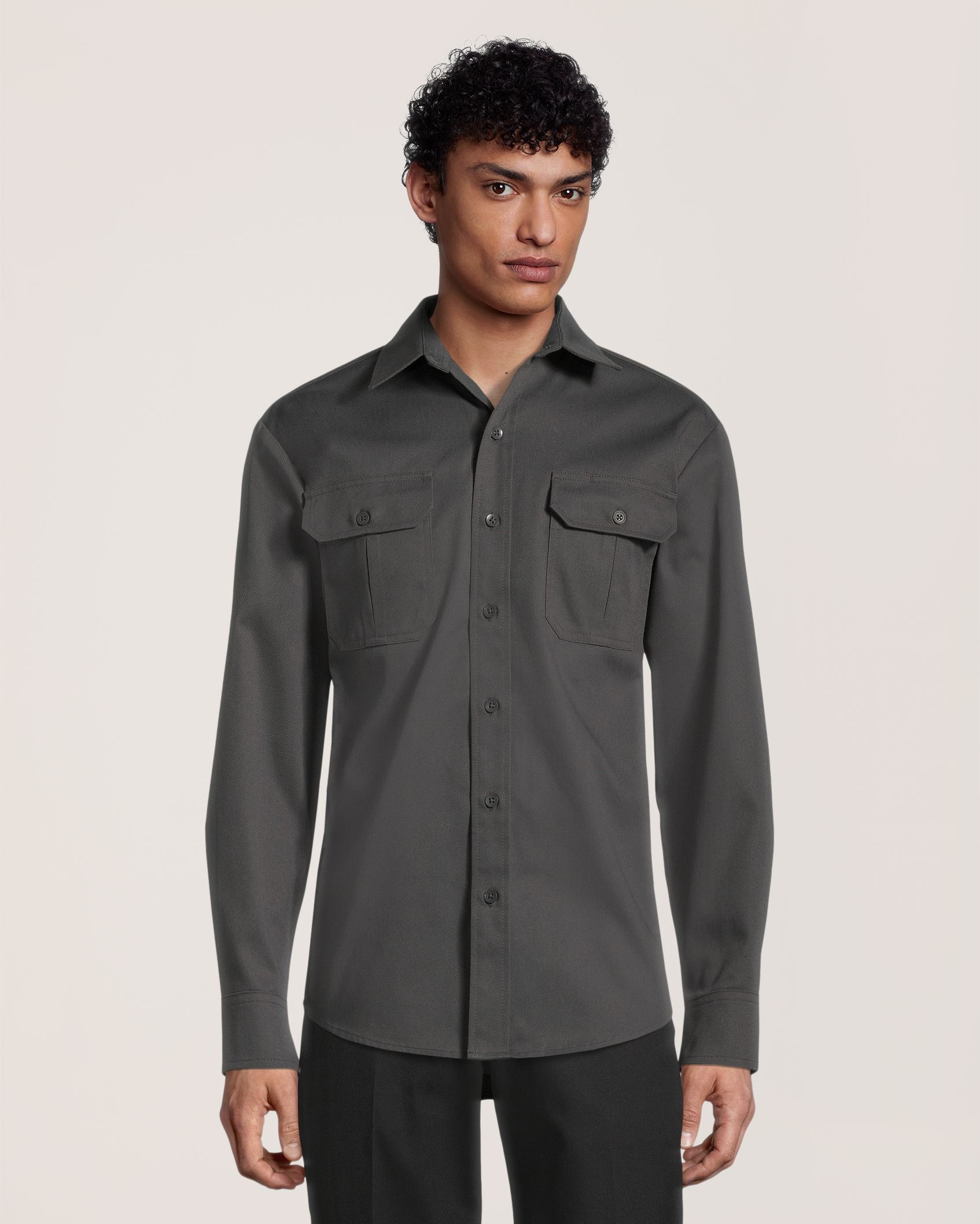 Caxndycing T-shirt Réfléchissant à Manches Longues Pour Homme - En Coton Respirant - Séchage Rapide - Pour L'extérieur, Chantier, Travail, Col Rond, Bleu Clair, S