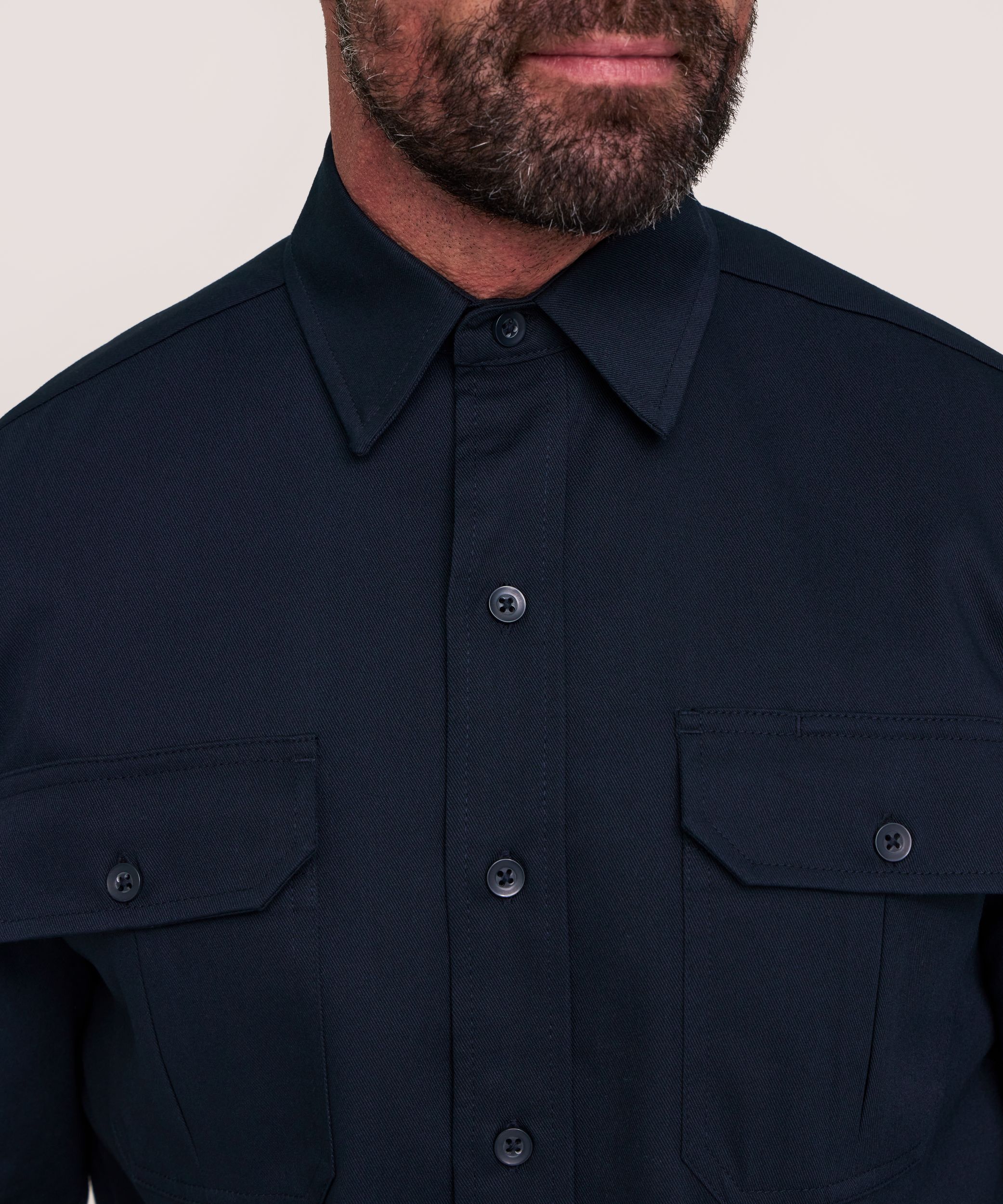 Dakota WorkPro Series Men's Button Front Stretch Poly Cotton Long Sleeve Work Shirt
