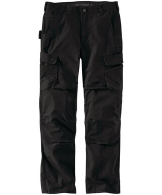 Carhartt Pantalon de travail en acier souple robuste à mi-longueur pour hommes - noir
