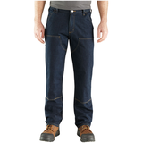 Carhartt Men's Relaxed Straight Rugged Flex® Double-Front Denim Dungarees Front_Flat