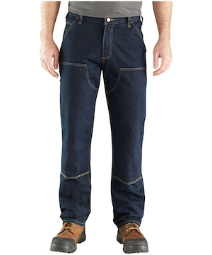 Carhartt Men's Relaxed Straight Rugged Flex® Double-Front Denim Dungarees