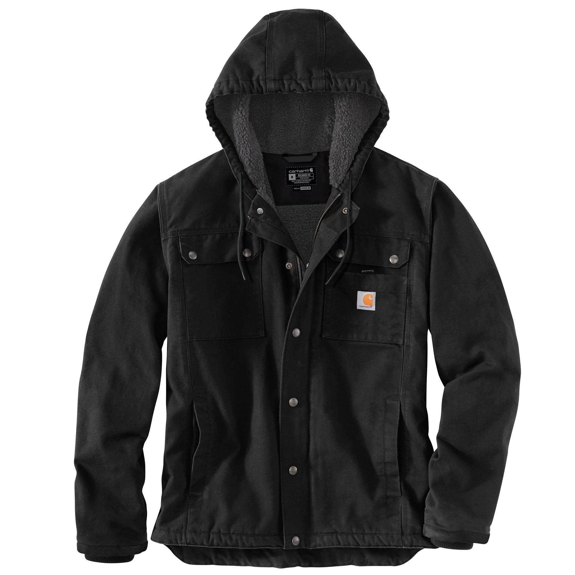 Carhartt Men s Washed Sherpa Lined Duck Utility Jacket Marks