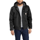 Carhartt Men's Washed Sherpa Lined Duck Utility Jacket Front_Flat