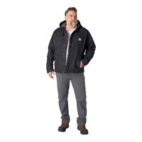 Carhartt Men's Washed Sherpa Lined Duck Utility Jacket Front_Flat