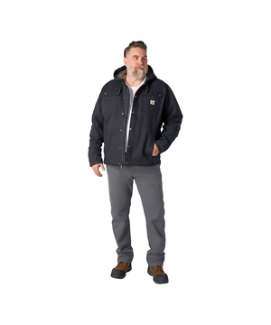 Veste fonctionnelle en coutil lavé après confection doublé de sherpa pour hommes, Carhartt