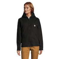 Carhartt Women's Washed Cotton Duck Sherpa Lined Jacket Front_Flat
