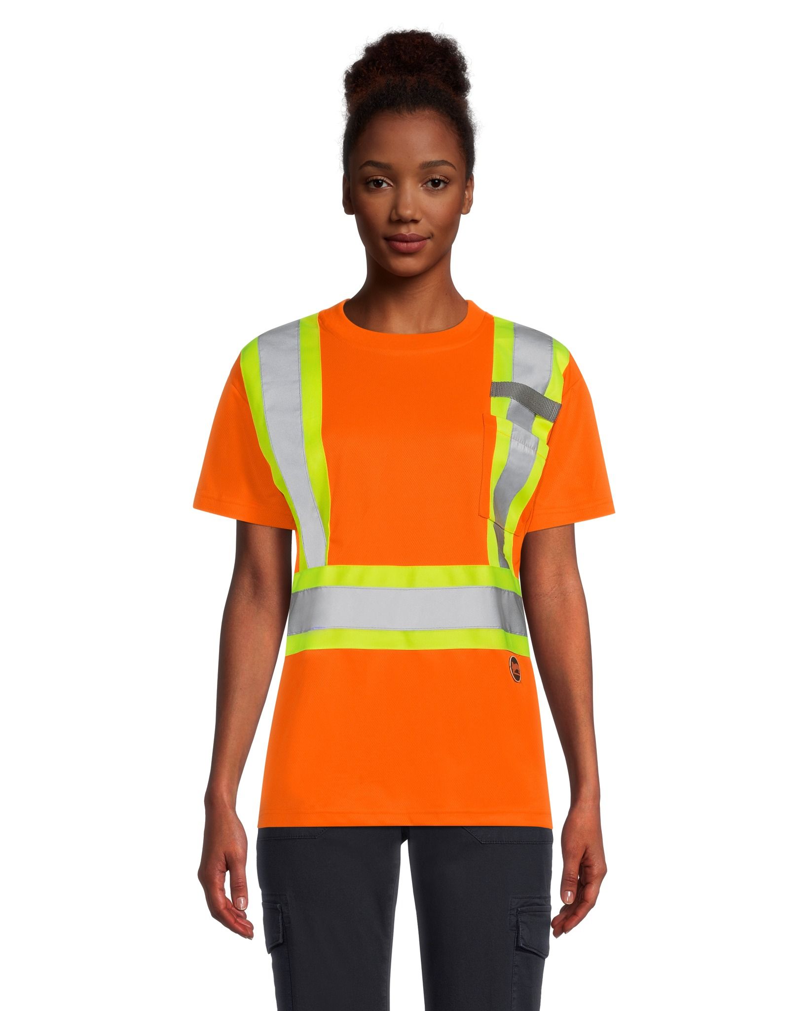 T-shirt de sécurité haute visibilité pour femmes, Pioneer, orange