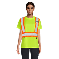 Pioneer Women's Hi Viz Safety T-Shirt Front_Flat