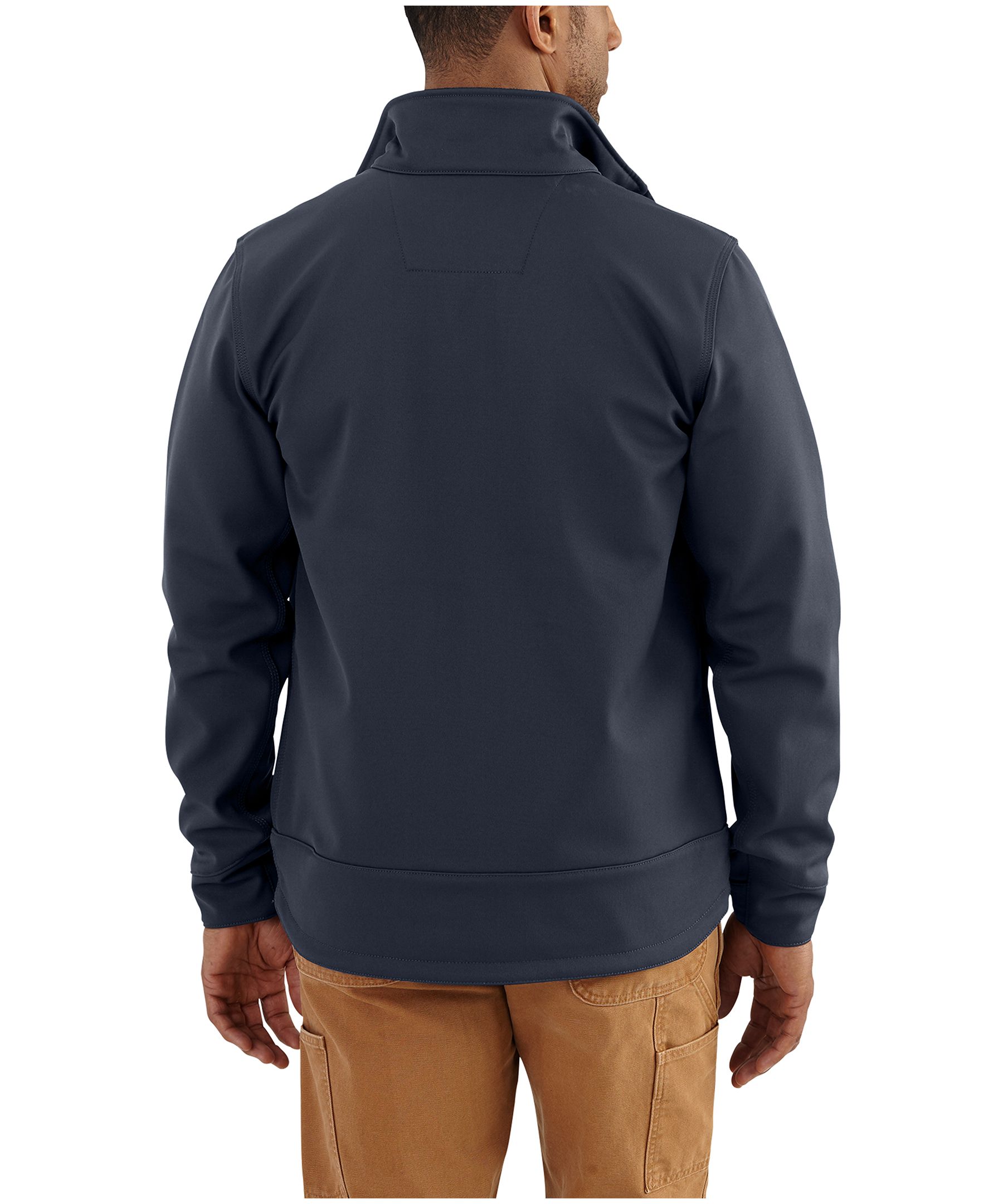 Carhartt Men's Crowley Rain Defender Heavyweight Softshell Water Repellent Wind Fighter Jacket - Navy -