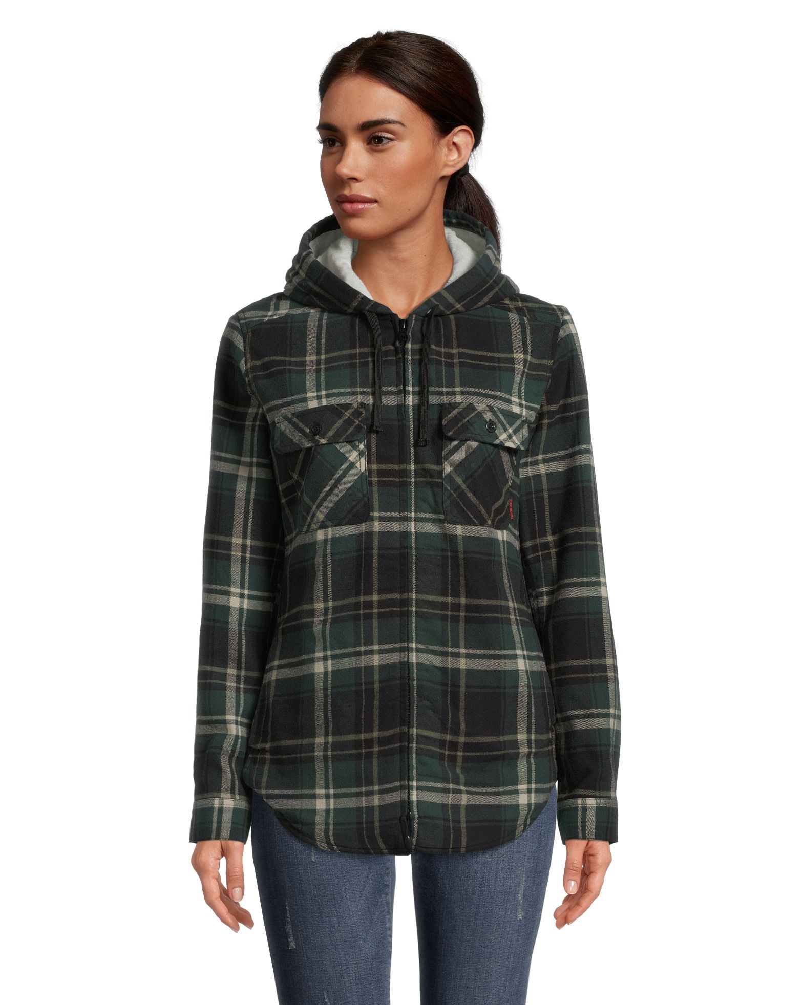 ジャケット・アウター TENDERLOIN FLANNEL CHECK COAT Tough Duck Women's Plush Pile-Lined Flannel Jacket | Mark's