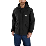 Carhartt Men's Heavyweight Waterproof Wind Fighter Hooded Jacket Front_Three_Fourths_Angled_Left