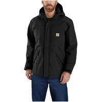 Carhartt Men's Heavyweight Waterproof Wind Fighter Hooded Jacket Front_Three_Fourths_Angled_Left