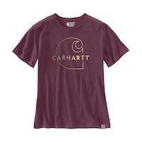 Carhartt Women's Heavyweight Short Sleeve T Shirt Front_Flat