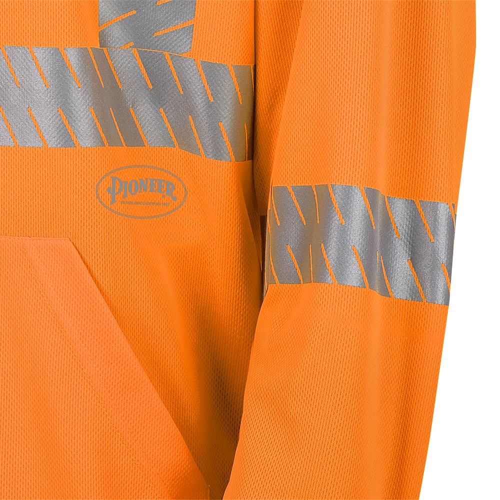 Pioneer Men's Hi Vis Birdseye Hooded Safety Shirt