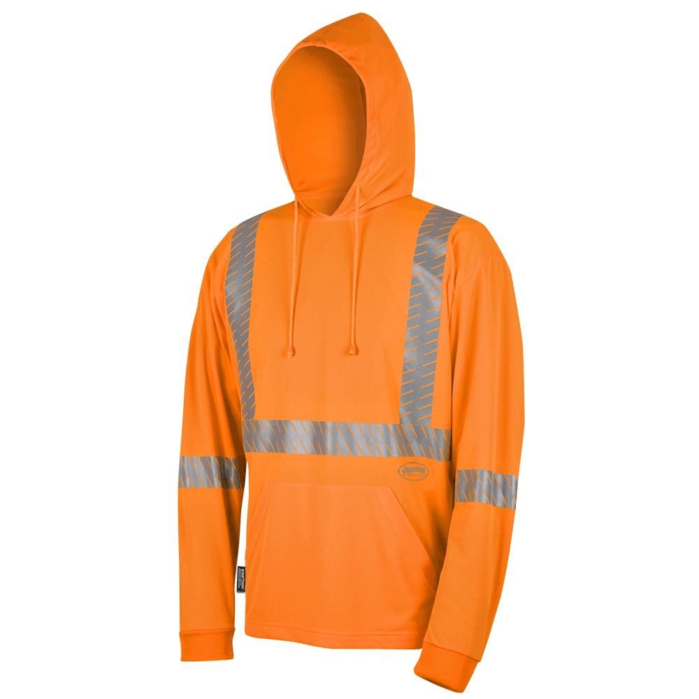 Pioneer Men's Hi Vis Birdseye Hooded Safety Shirt