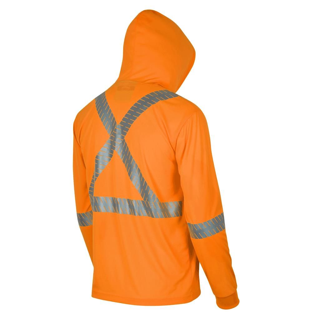 Pioneer Men's Hi Vis Birdseye Hooded Safety Shirt