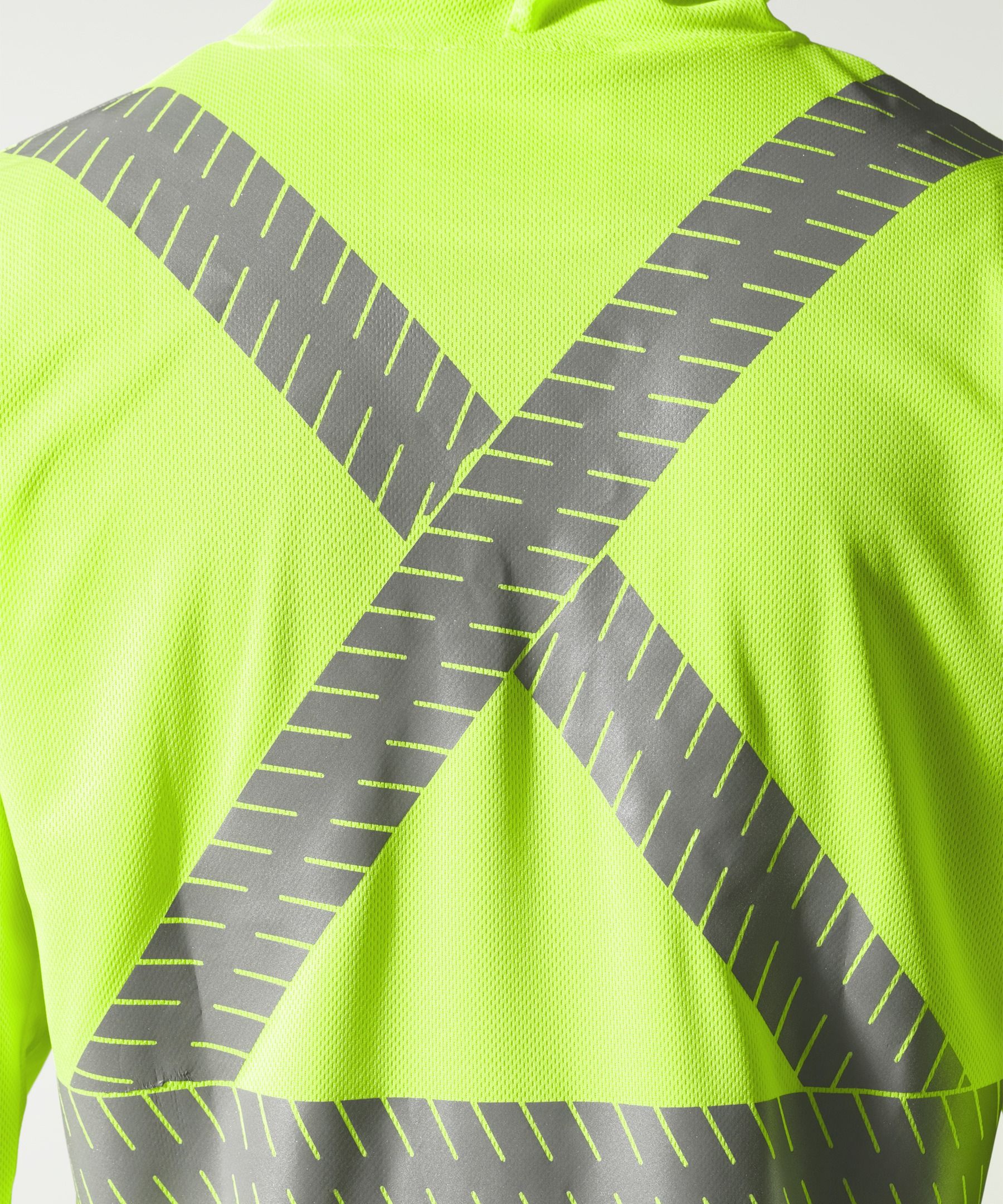 Pioneer Men's Hi-Vis Yellow Birdseye Safety Hoodie Shirt