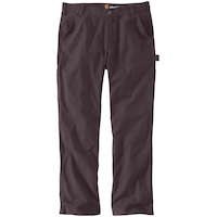 Pantalon de travail en coutil à jambe droite et coupe décontractée Rugged FlexMD pour hommes, Carhartt Front_Flat
