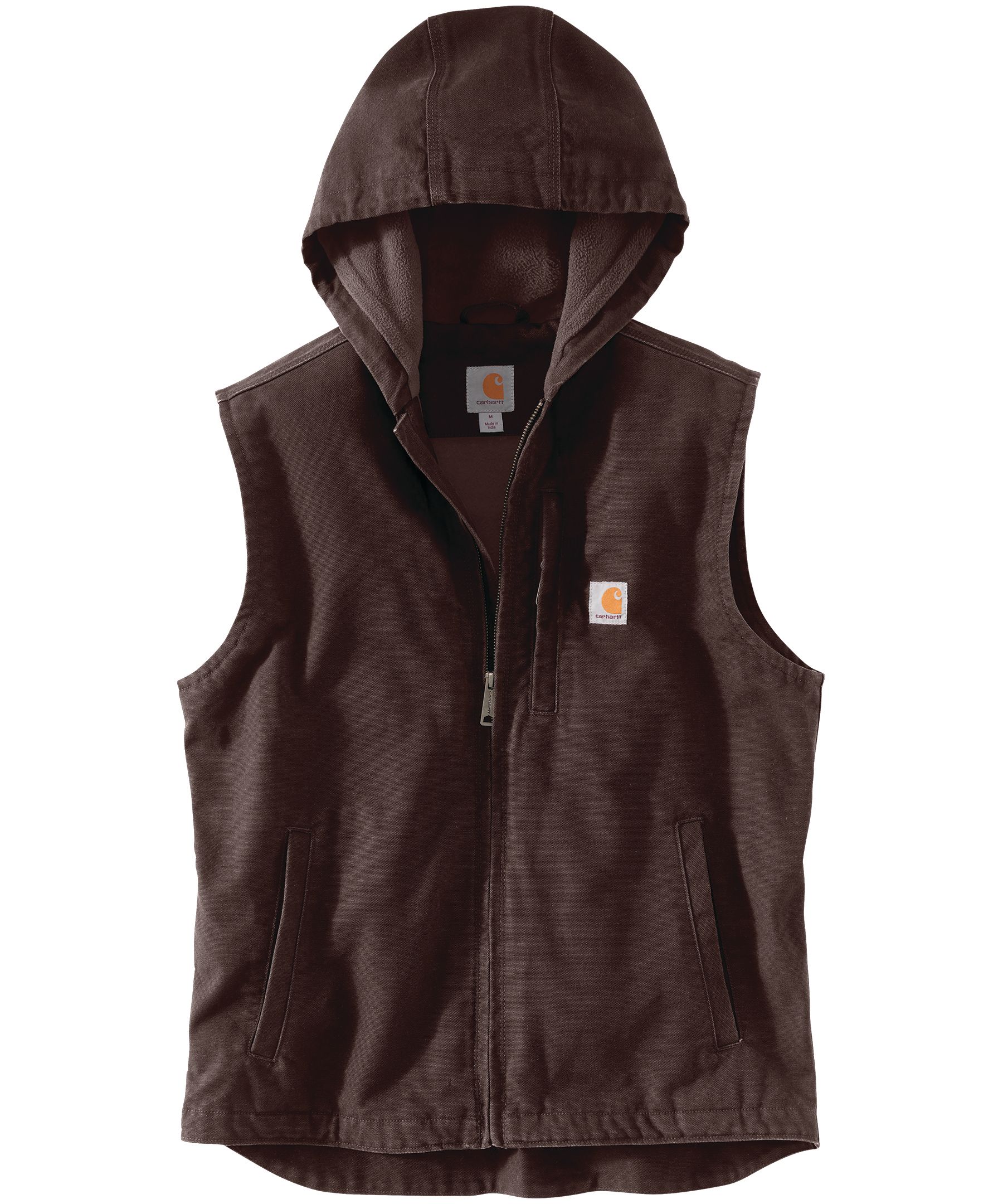 Men's Knoxville Cotton Duck Hooded Vest - Gravel | Mark's