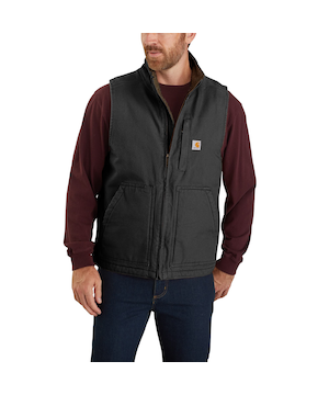 Carhartt Gilet à col cheminée à doublure en Sherpa pour hommes, Gravel - en ligne seulement
