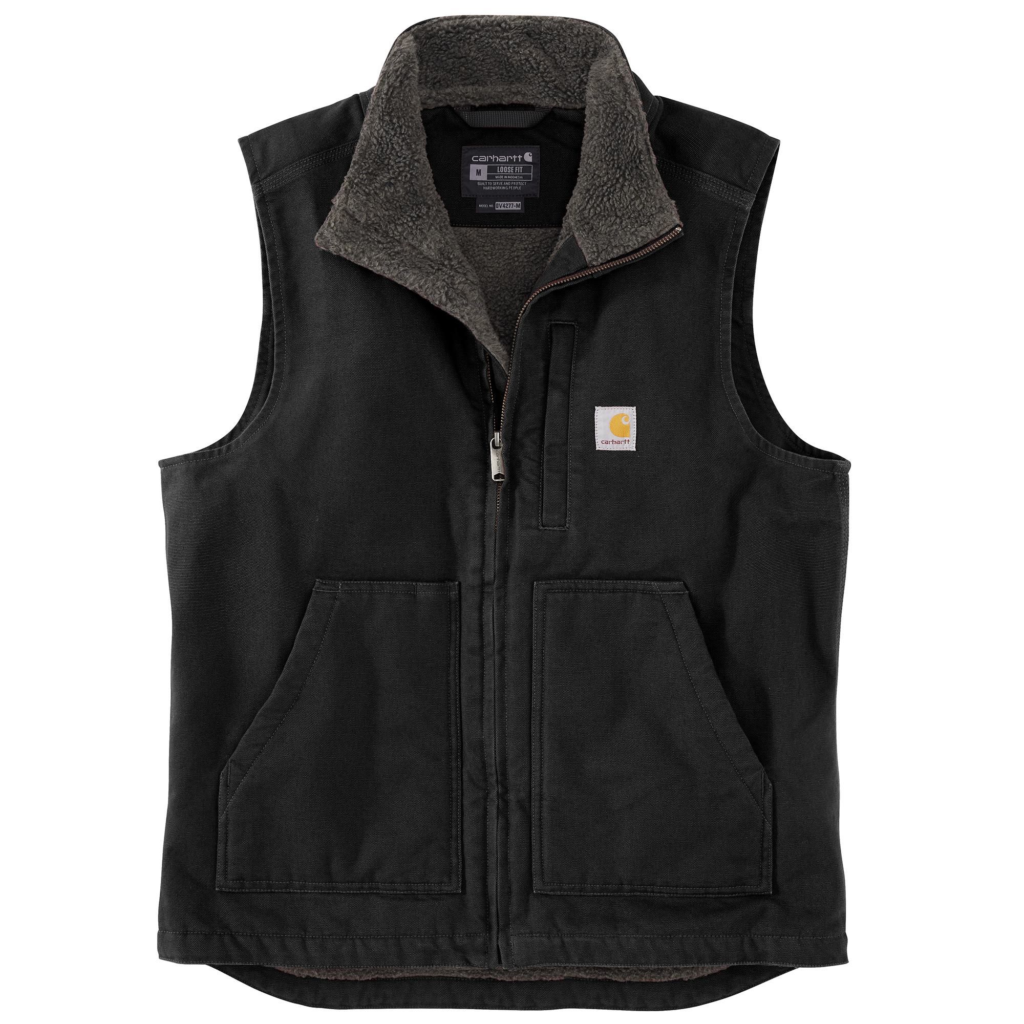 Carhartt Gilet à col cheminée à doublure en Sherpa pour hommes, Gravel - en ligne seulement