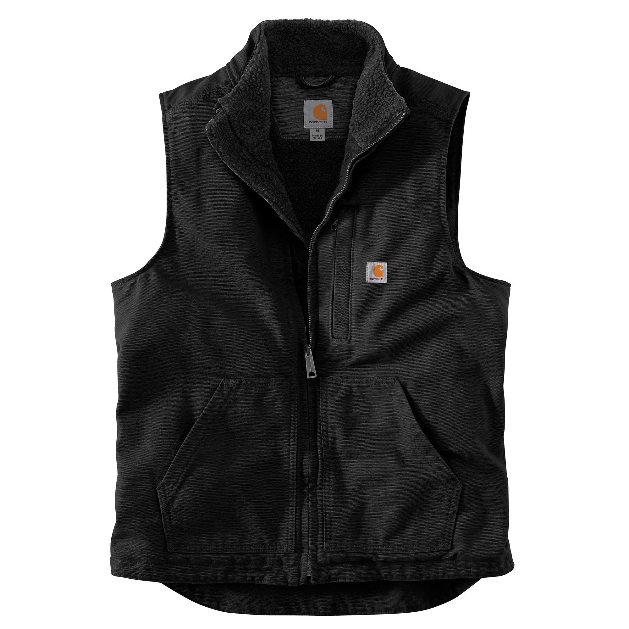 Carhartt Gilet à col cheminée à doublure en Sherpa pour hommes, Gravel - en ligne seulement