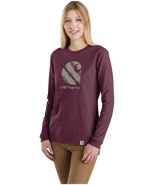 T-shirt graphique à manches longues pour femmes