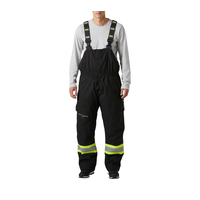 Helly Hansen Workwear Men's Alna Polar CSA Hi-Vis Waterproof Bib Overalls Front_Flat