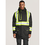 Veste parka haute visibilité étanche à l'eau et au vent pour hommes, Alna Polar CSA, Helly Hansen Workwear Front_Flat