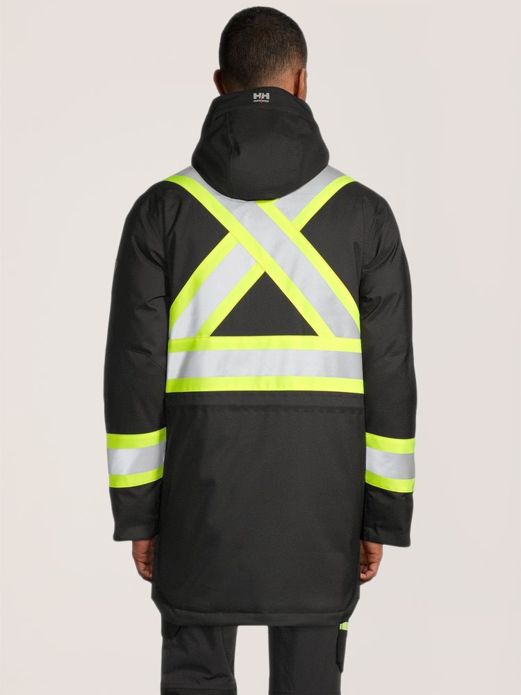 Helly Hansen Workwear Men's High-Visiblity Alna Polar CSA Waterproof Windproof Parka Jacket