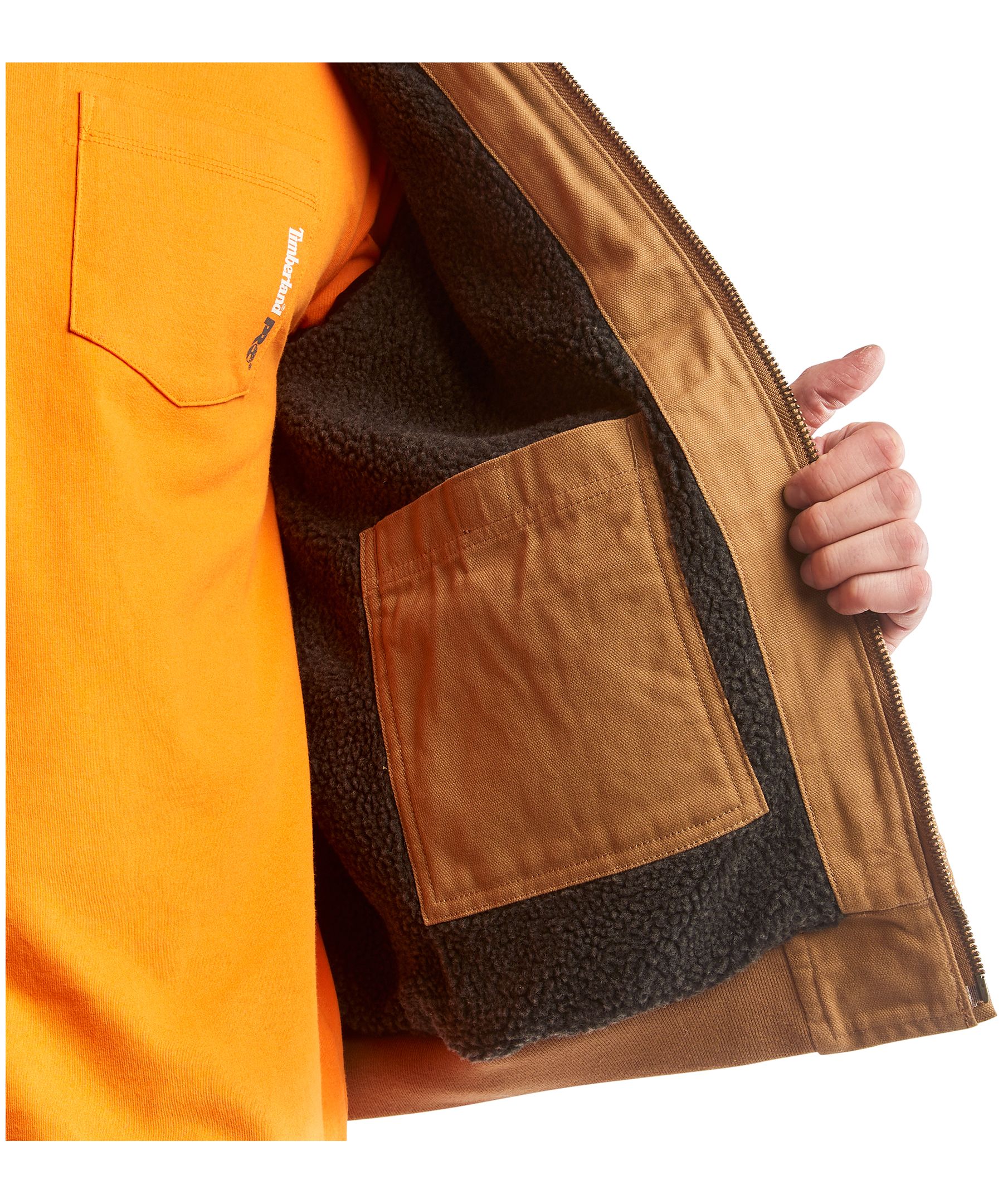 Veste de travail à capuche en toile doublée et isolée pour hommes, Gritman, Timberland PRO